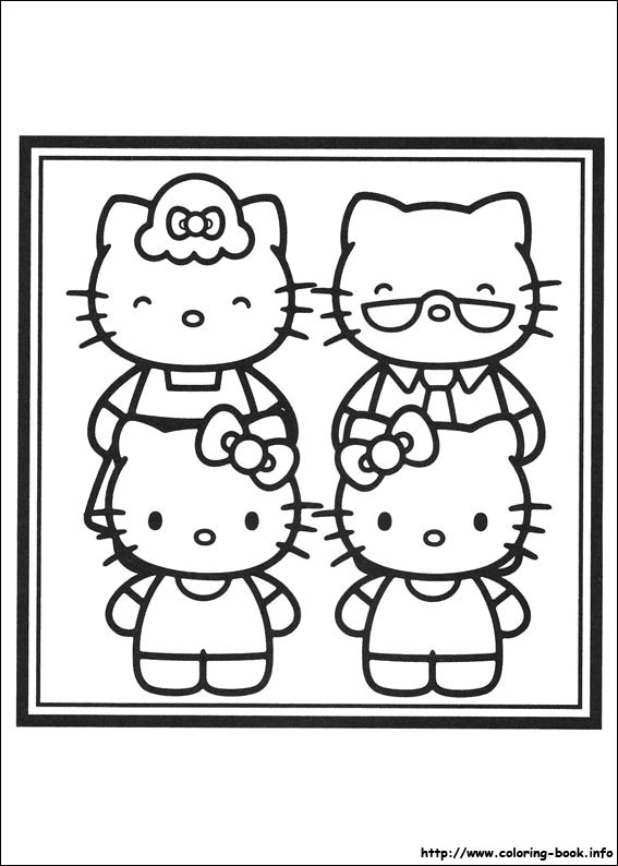 Hello Kitty coloring picture